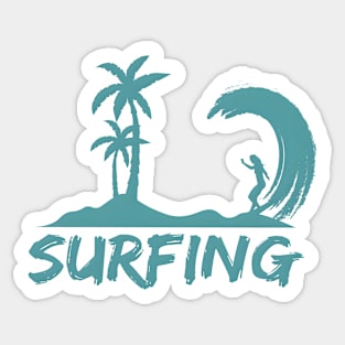 Surfing Sticker